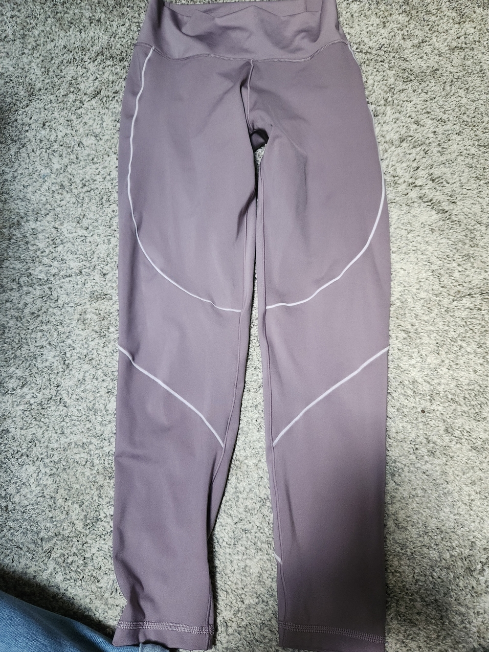 adidas Mauve/Purple Kids Active Leggings with Contrast Piping